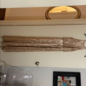 Rose gold sequin gown